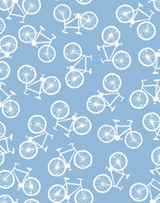 'bicycles' Wallpaper By Tea Collection - Cornflower