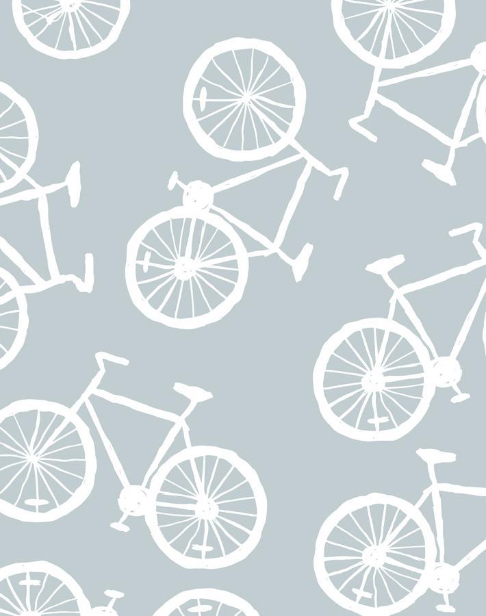 'bicycles' Wallpaper By Tea Collection - Elephant