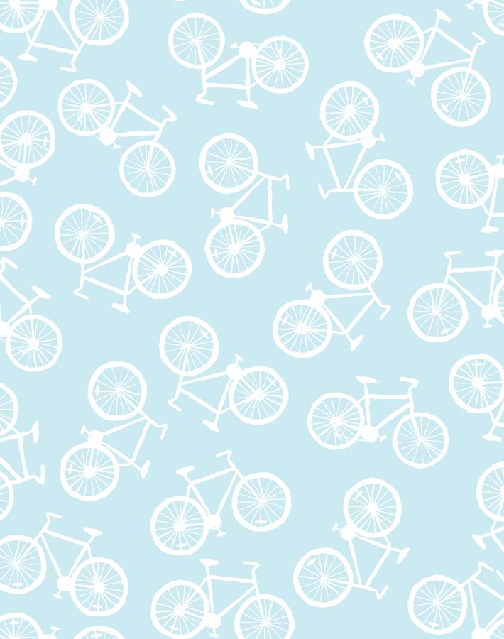 'bicycles' Wallpaper By Tea Collection - Sky