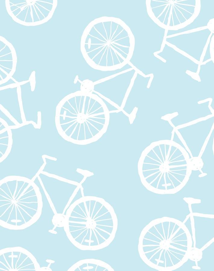 'bicycles' Wallpaper By Tea Collection - Sky
