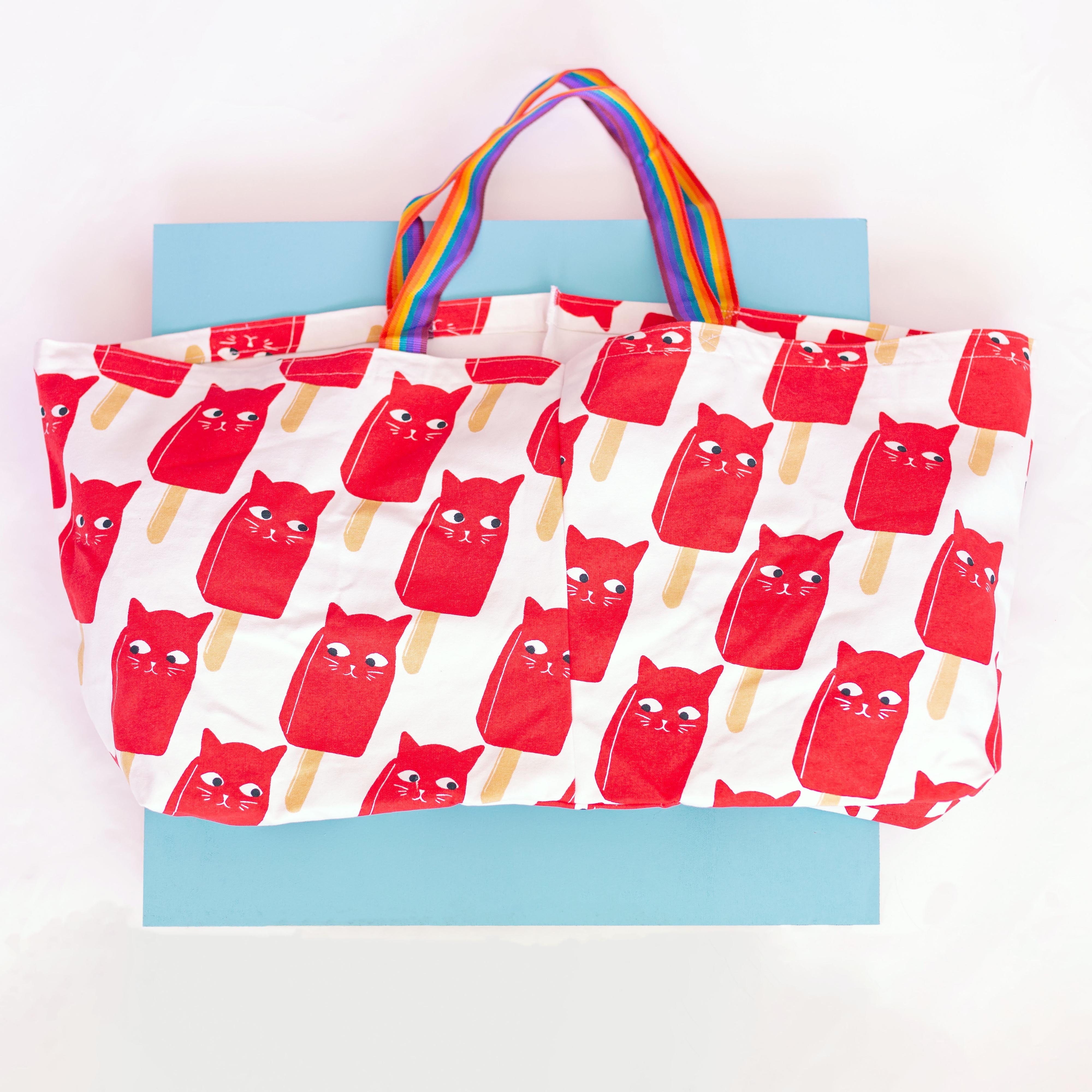 Biggest Catsicle Tote Bag Ever