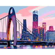 Big City – Paint By Numbers Kit | Artwille | 14x18 Inch Canvas