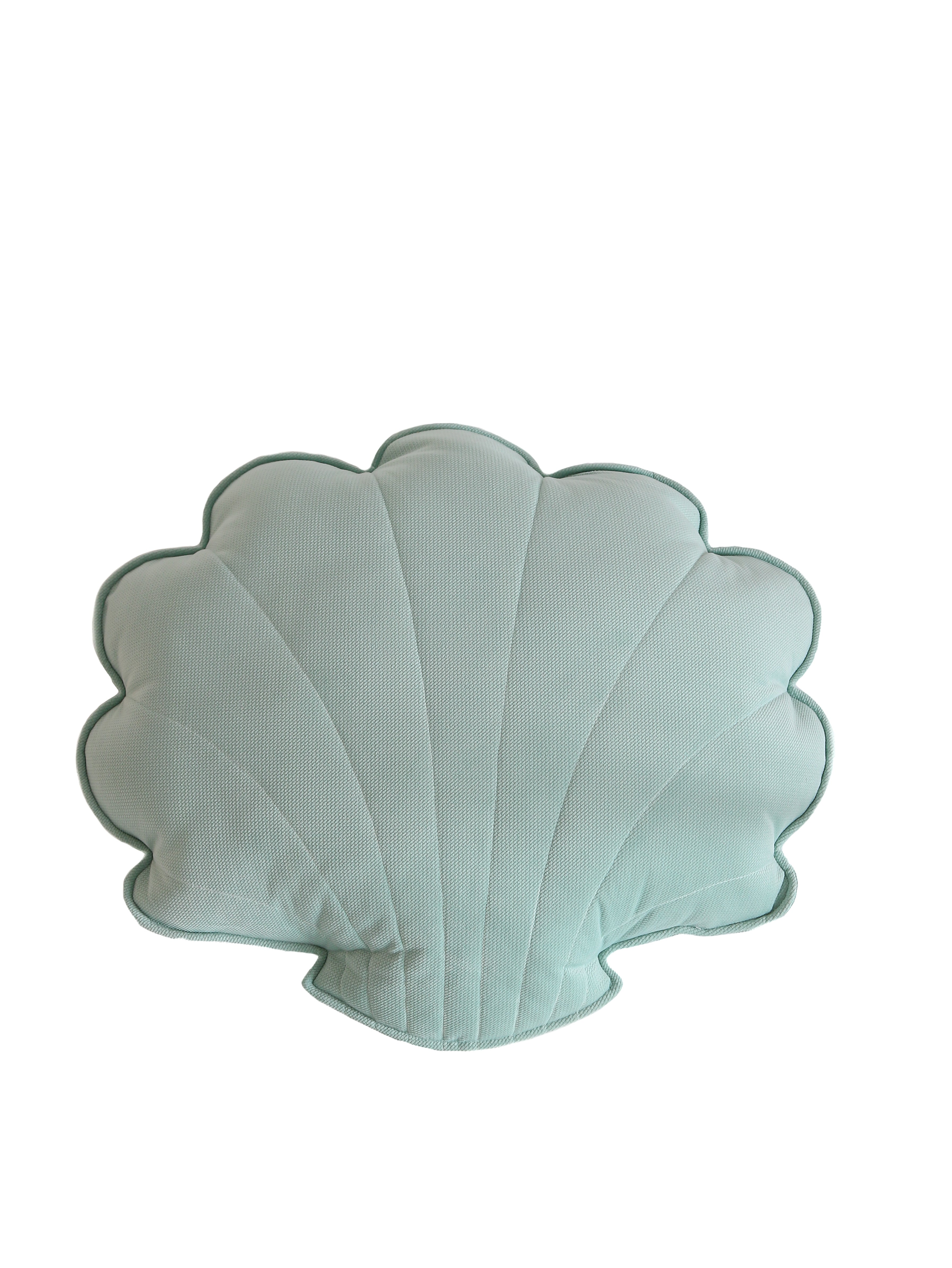 Large Velvet Powder Mint Shell Pillow