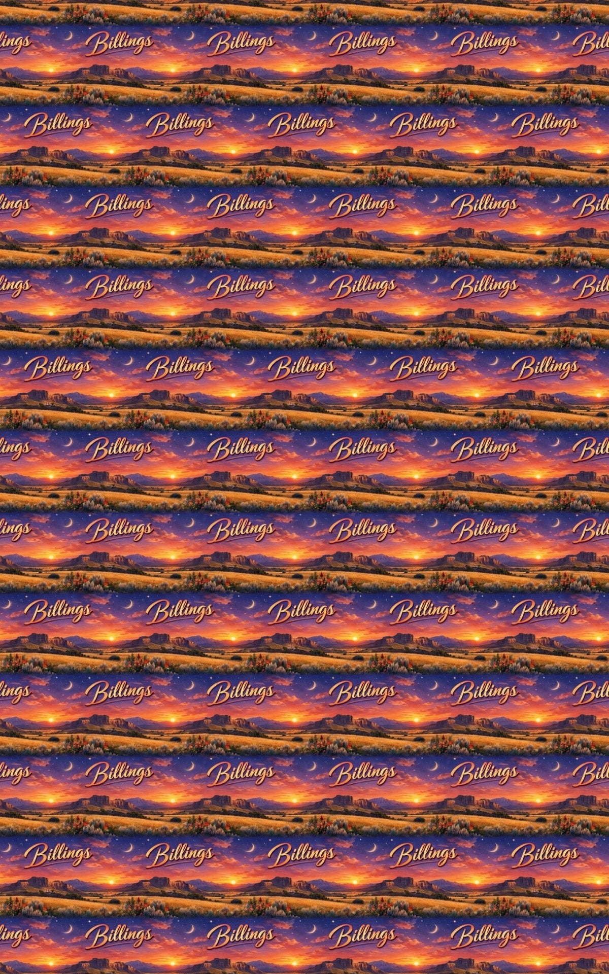 Billings Big Sky Bronze Wrapping Paper