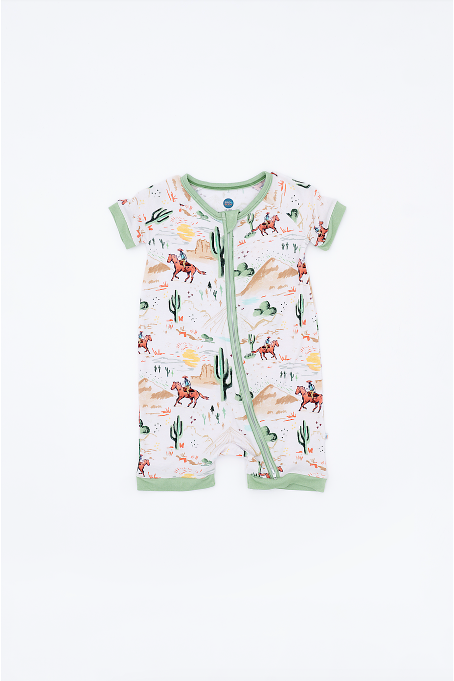 Bamboo Shortie Zip Romper - Billy Western