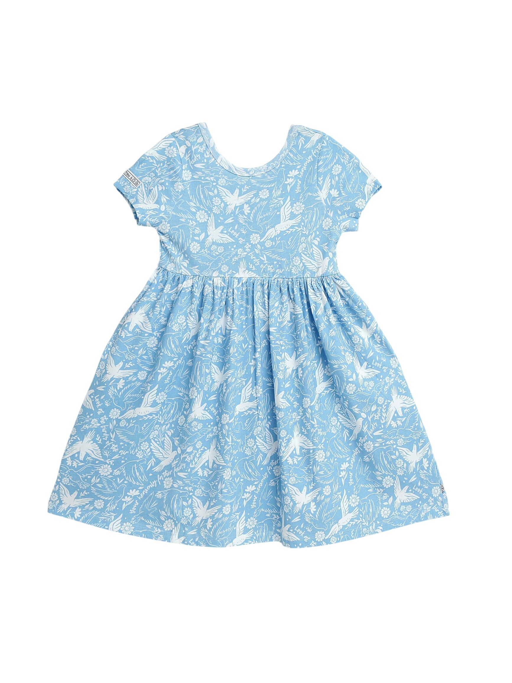 Birds Of The Air Twirl Dress Cotton
