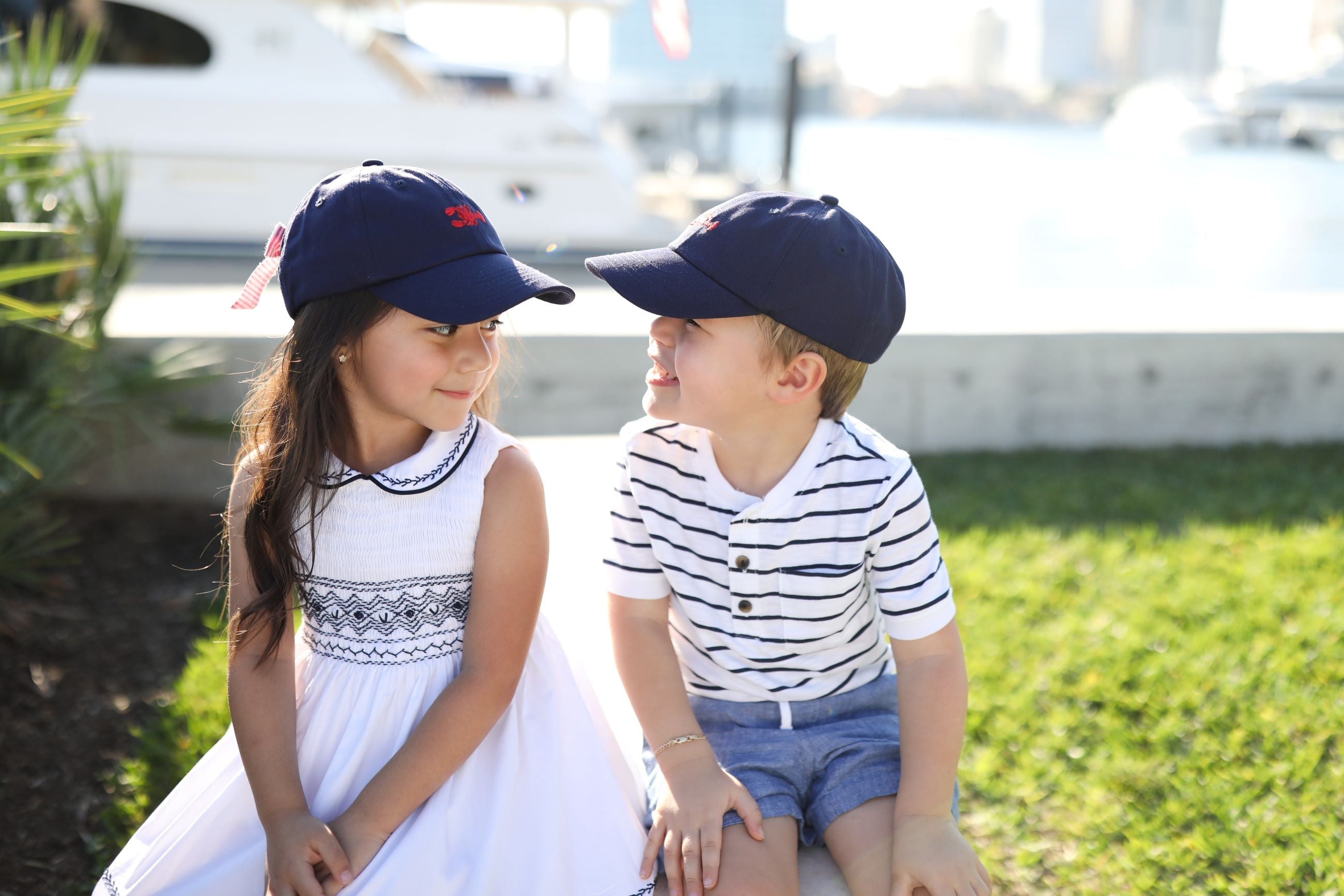 Lobster Bow Baseball Hat (girls)