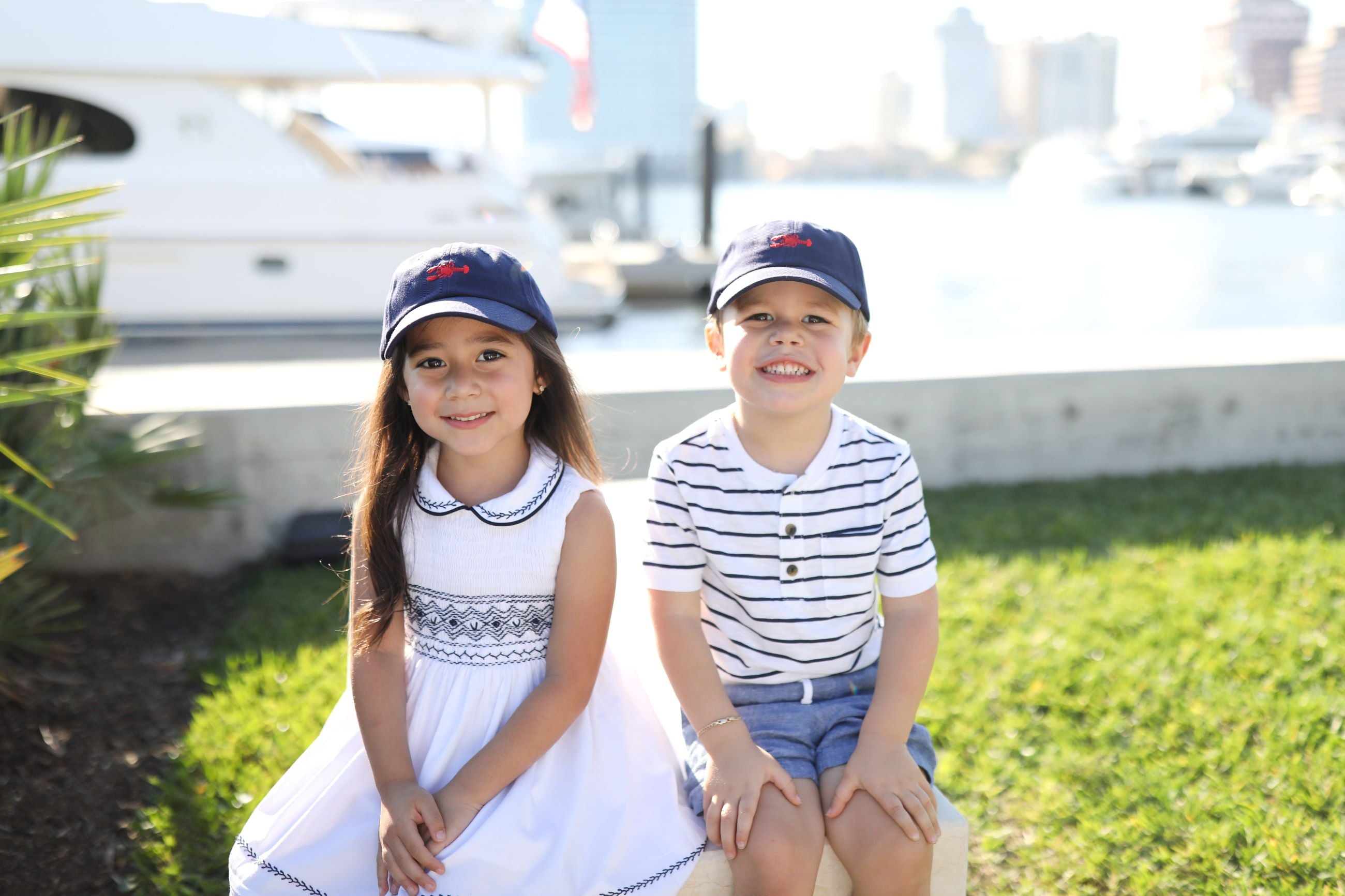 Lobster Bow Baseball Hat (girls)