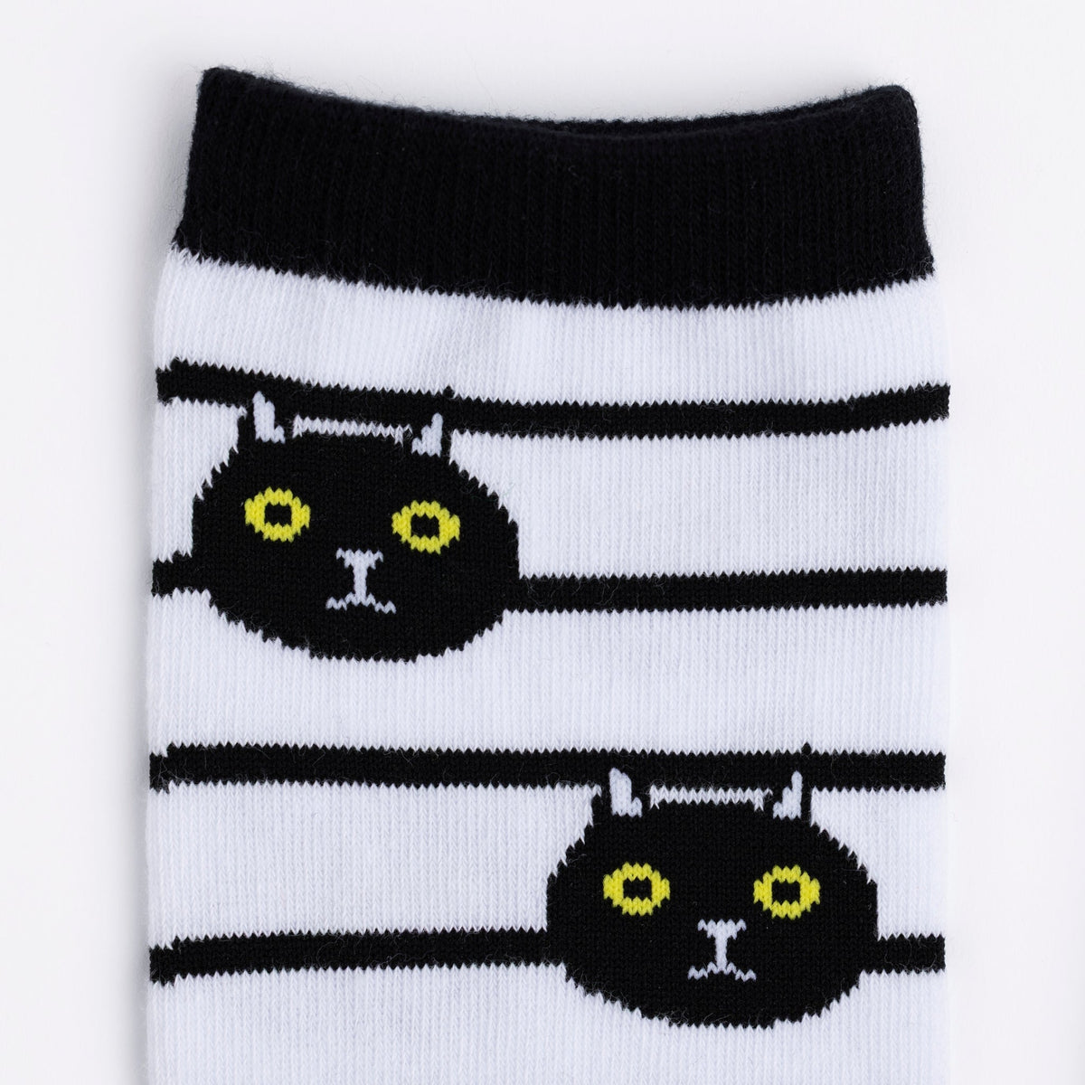Black Cat Crew Socks