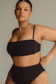 Black Rib Summer Bikini Top