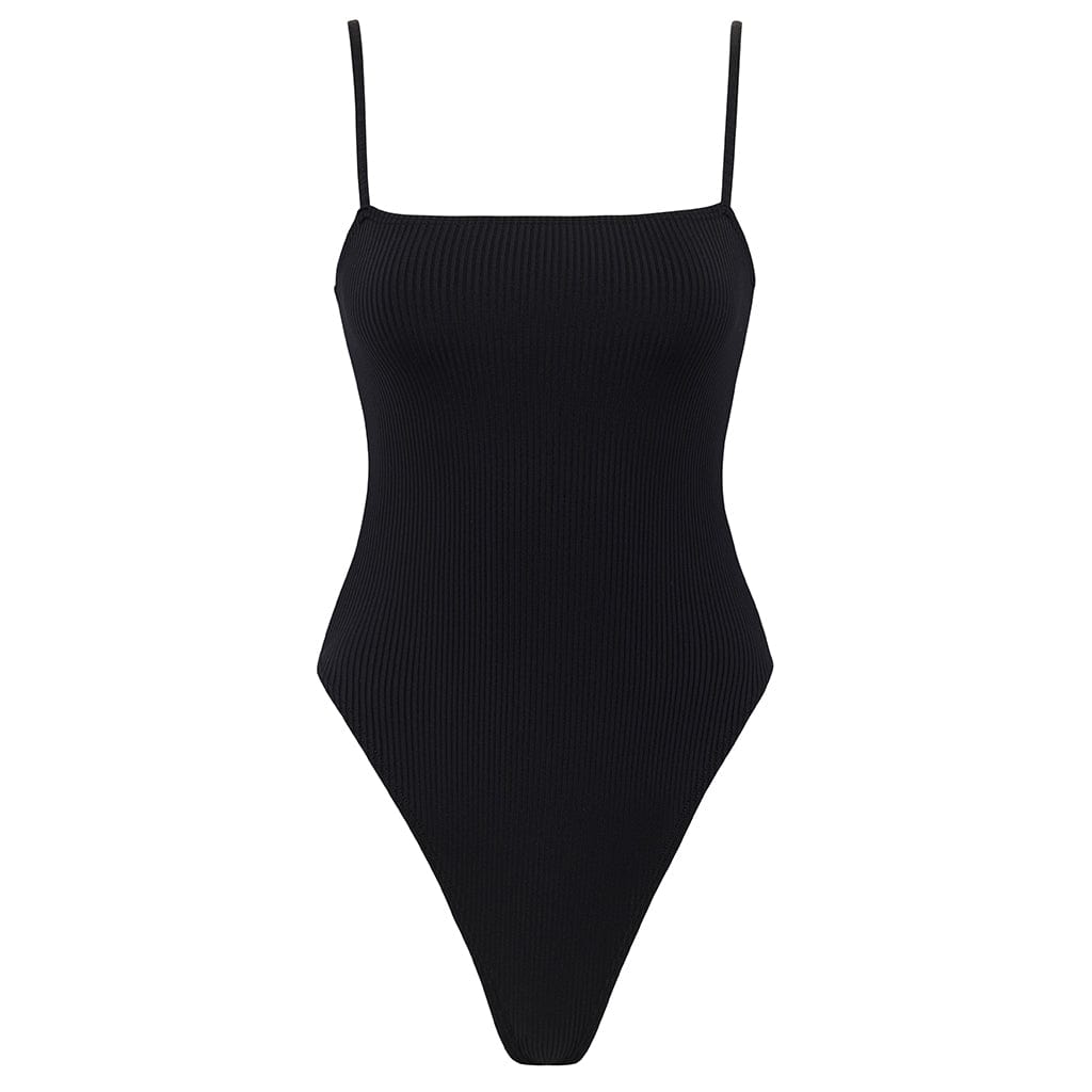 Black Rib Jacelyn One-piece