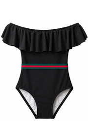 Black Swimsuit With Belt