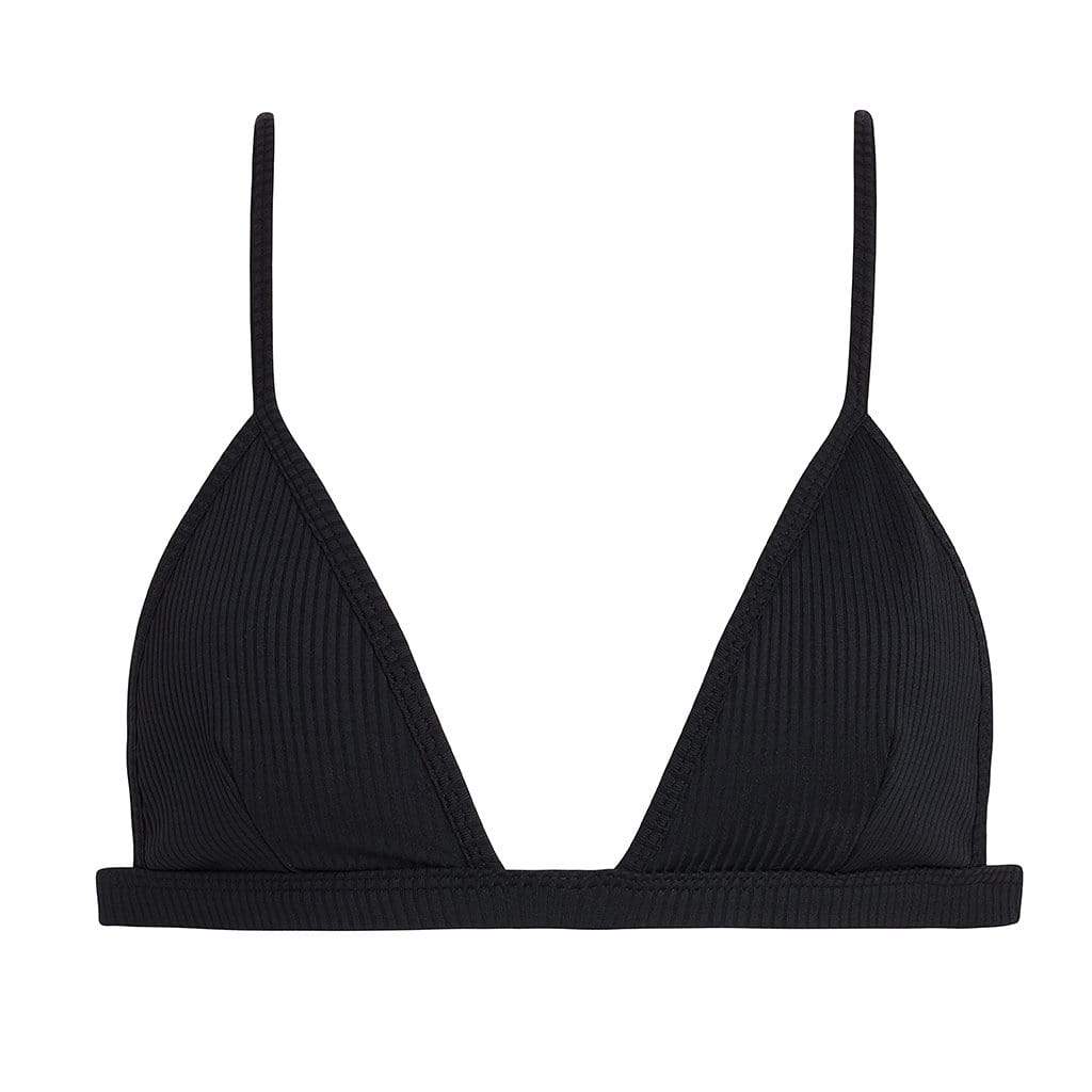 Black Rib Hunter Triangle Bikini Top