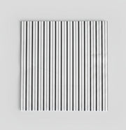 Black And White Fine Stripes Napkins (set Of 16)