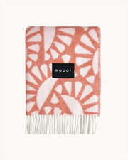 Blanket Moooi Woodblock Beetle Rust Cream