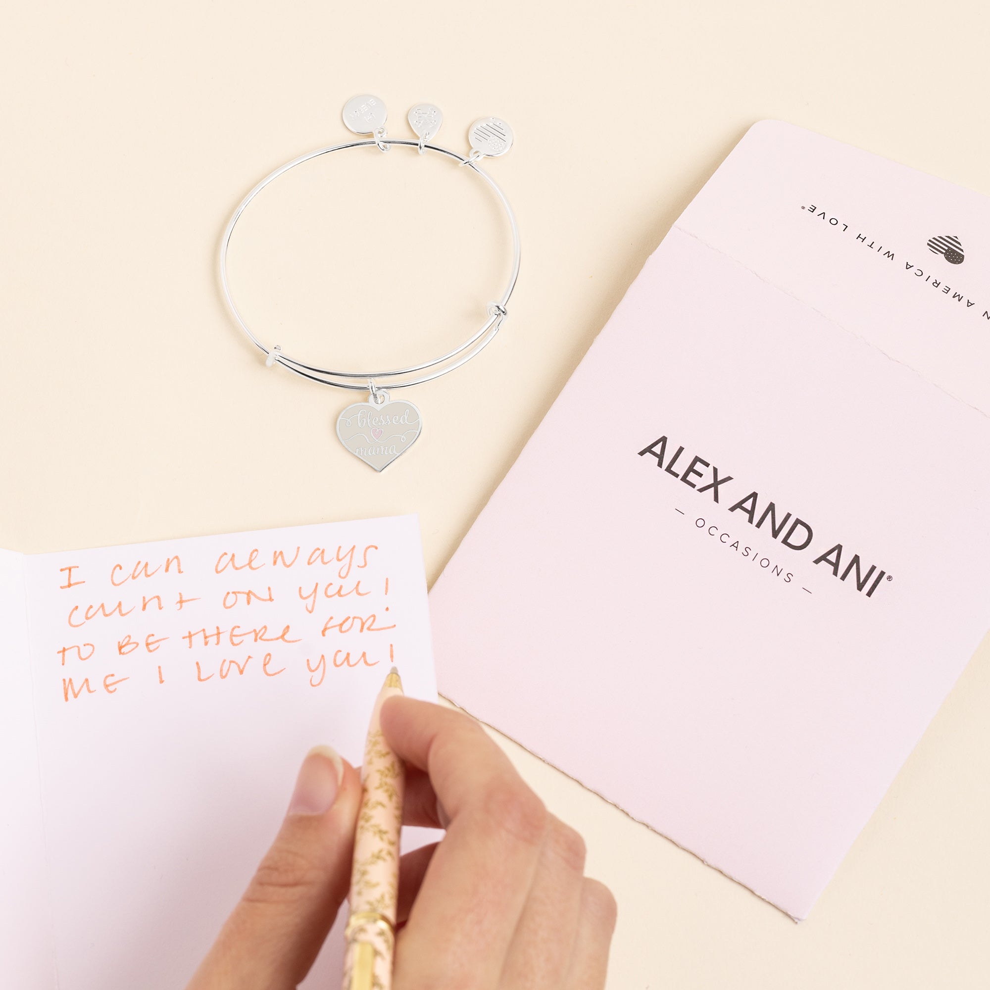 'blessed Mama' Charm Bangle