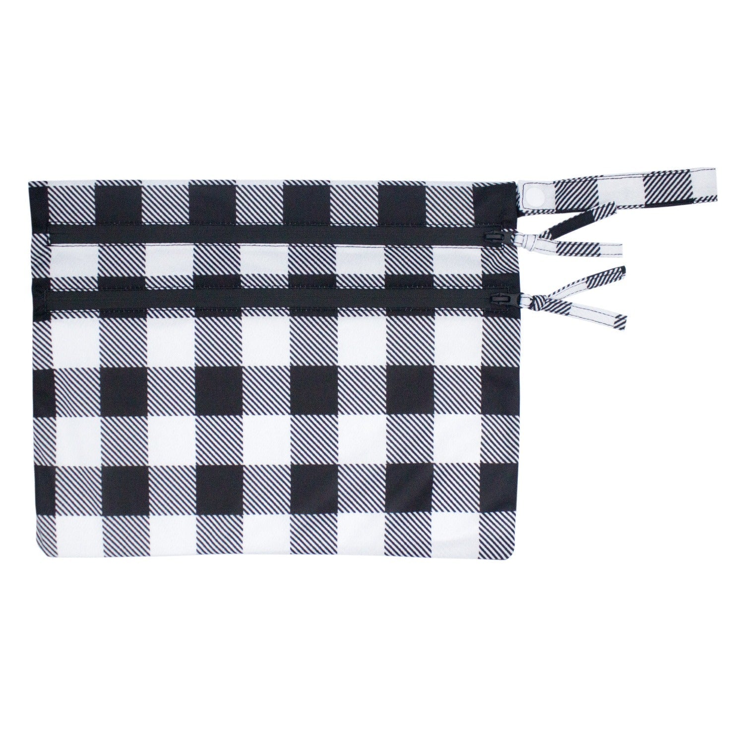 White Buffalo Plaid - Waterproof Wet Bag (for Mealtime, On-the-go, And More!)