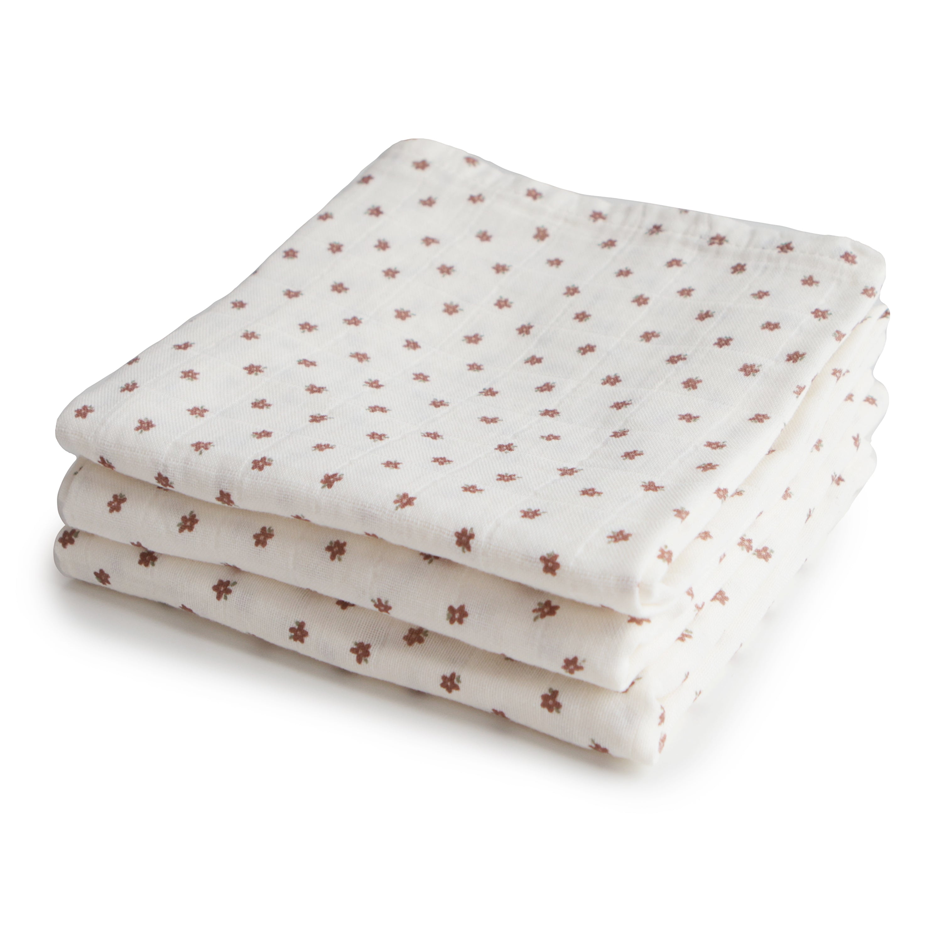 Organic Cotton Muslin Cloths 3-pack