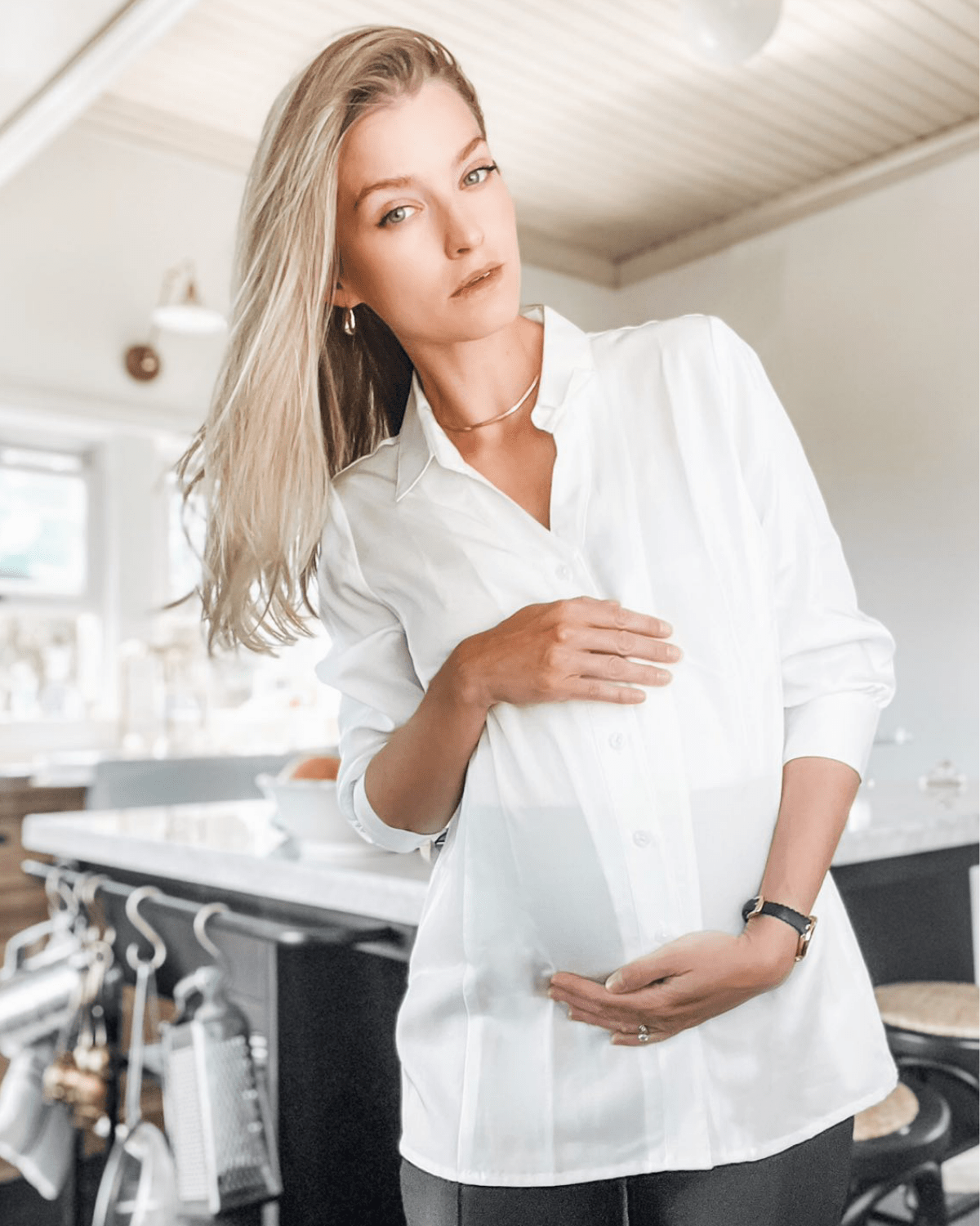 No-gap Maternity & Nursing Button Down