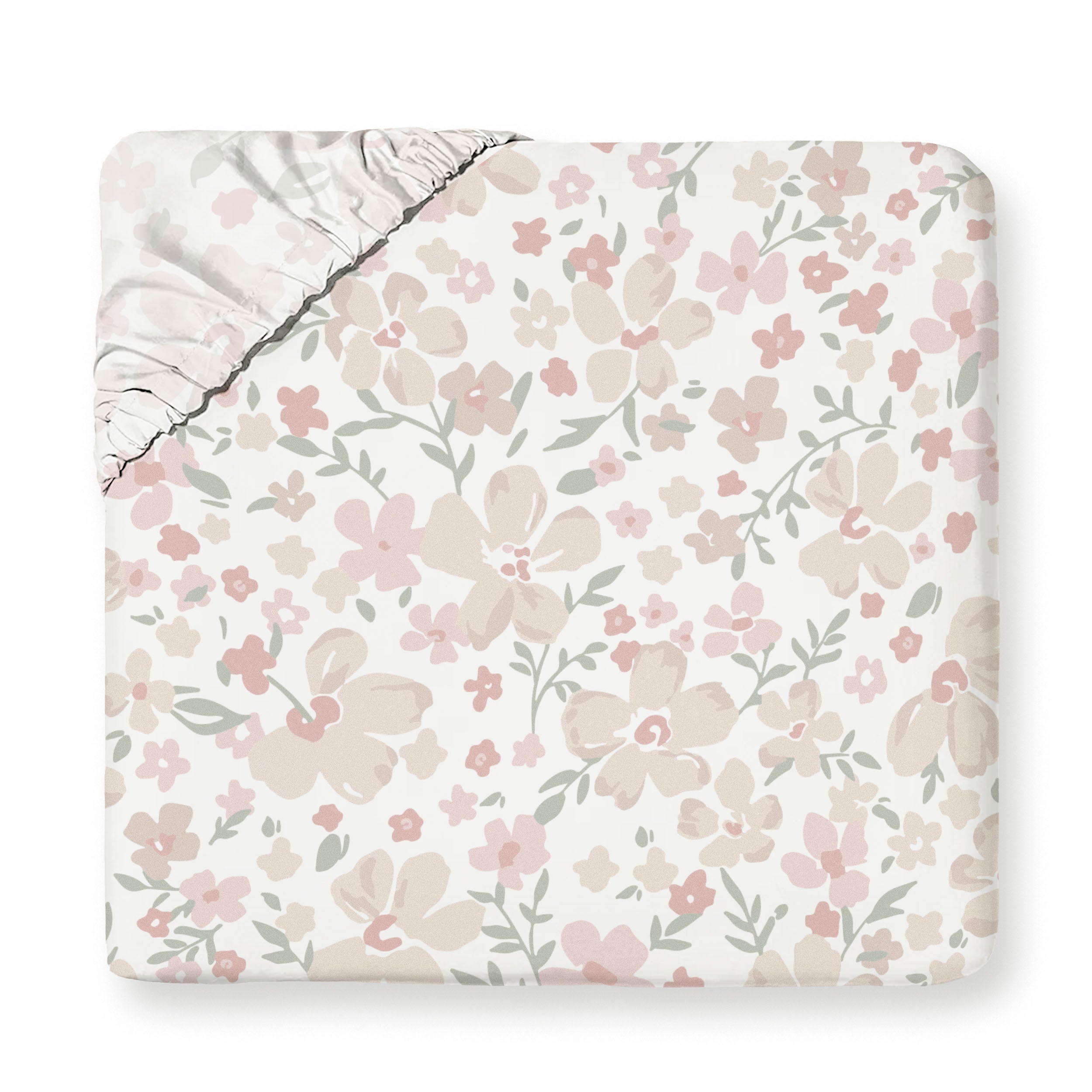 Organic Kids Fitted Sheet - Blossom