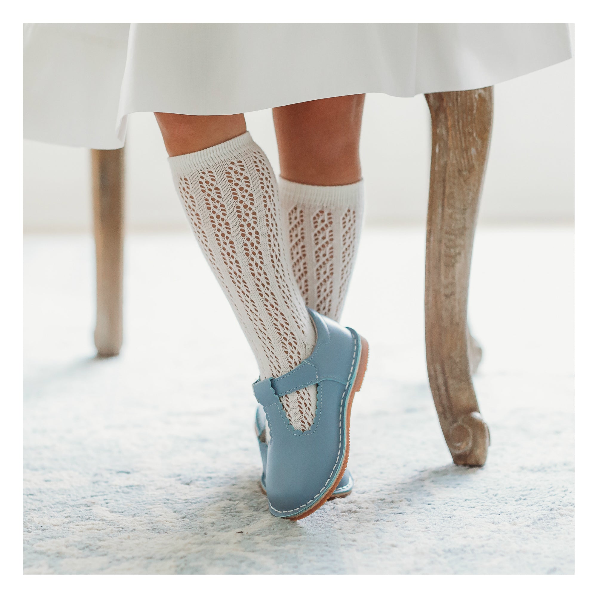 Selina Scalloped T-strap Mary Jane