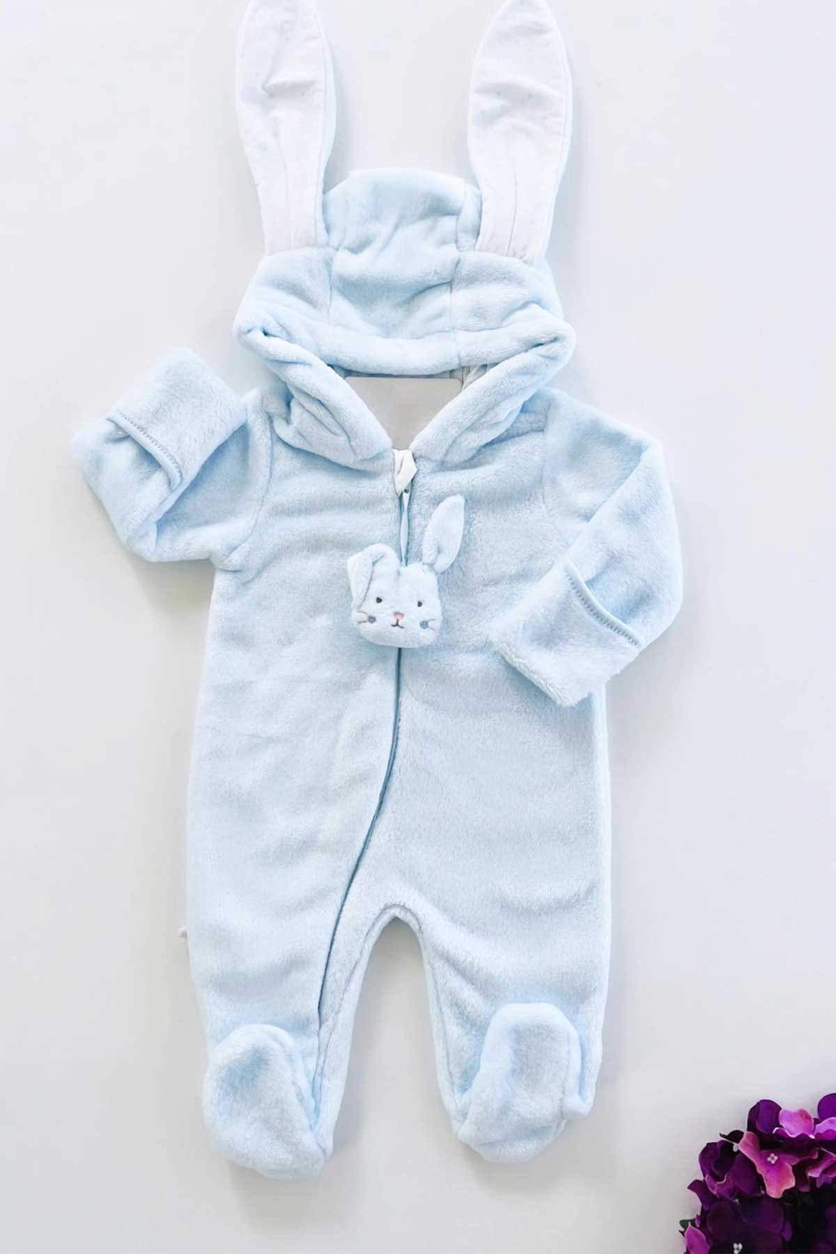 Blue Bunny Hooded Jumpsuit