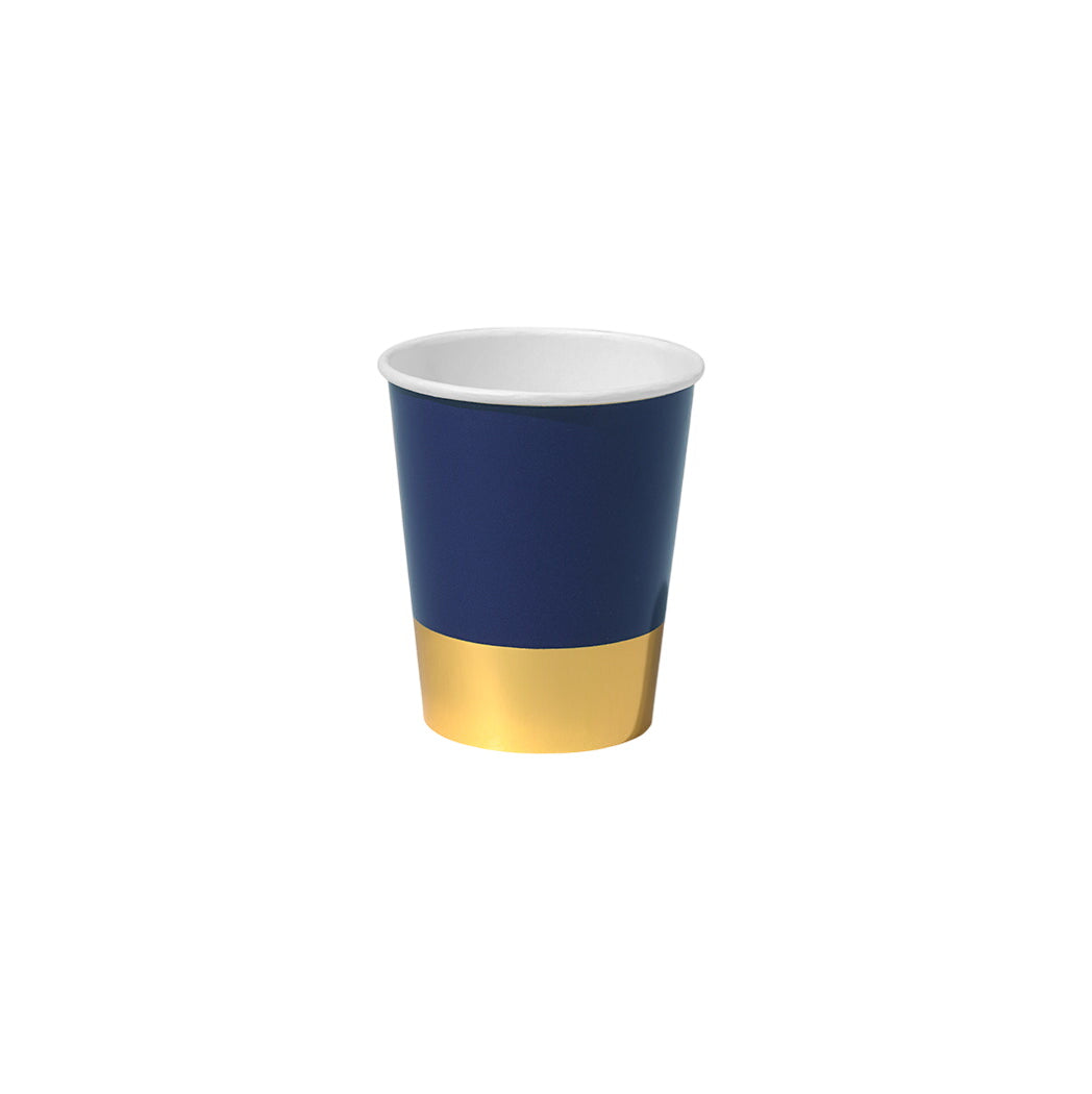 Navy And Gold Dip Cups (10 Per Pack)