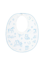 Blue Lone Star Toile Bib