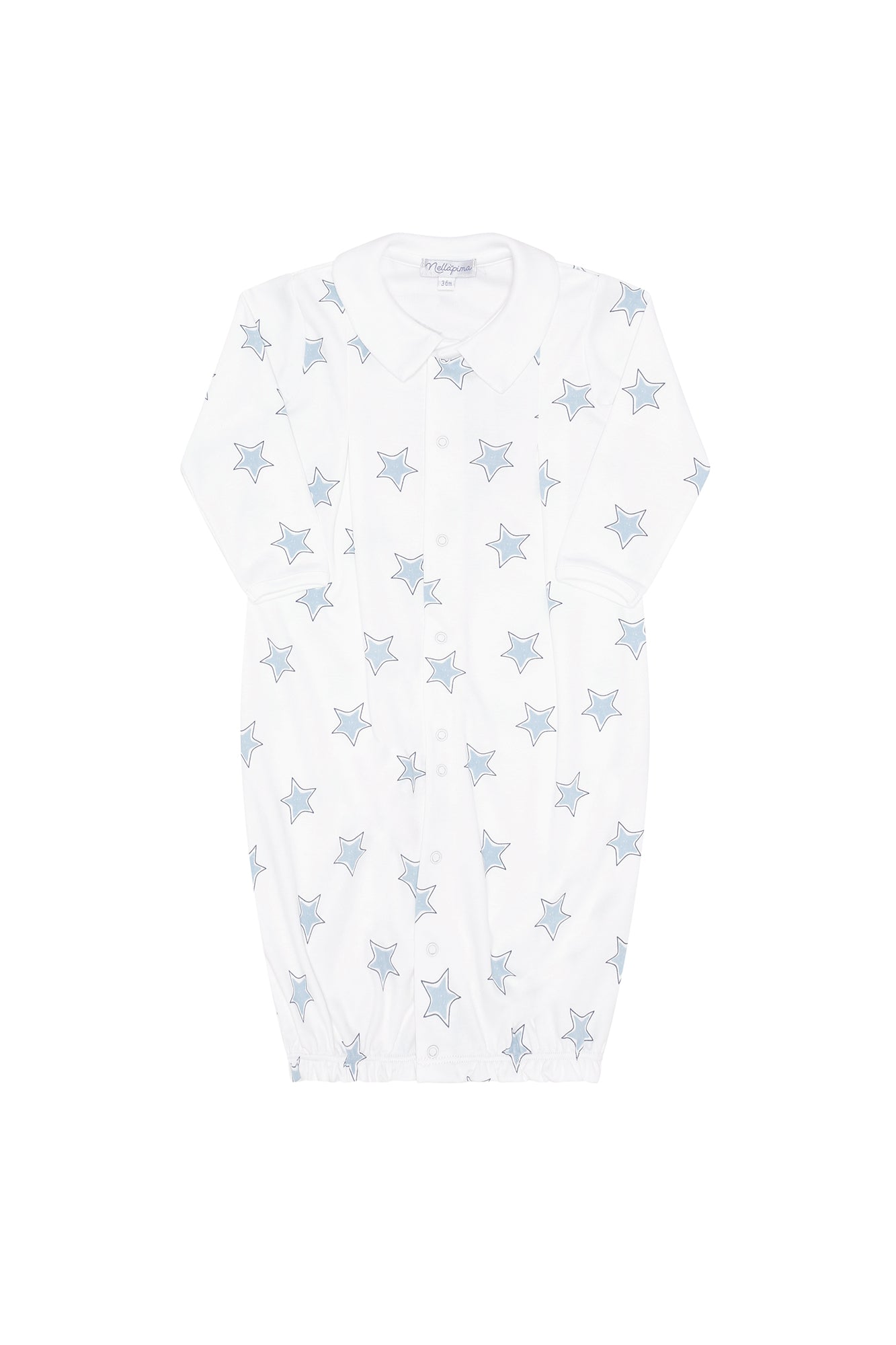 Blue Stars Print Converter Gown