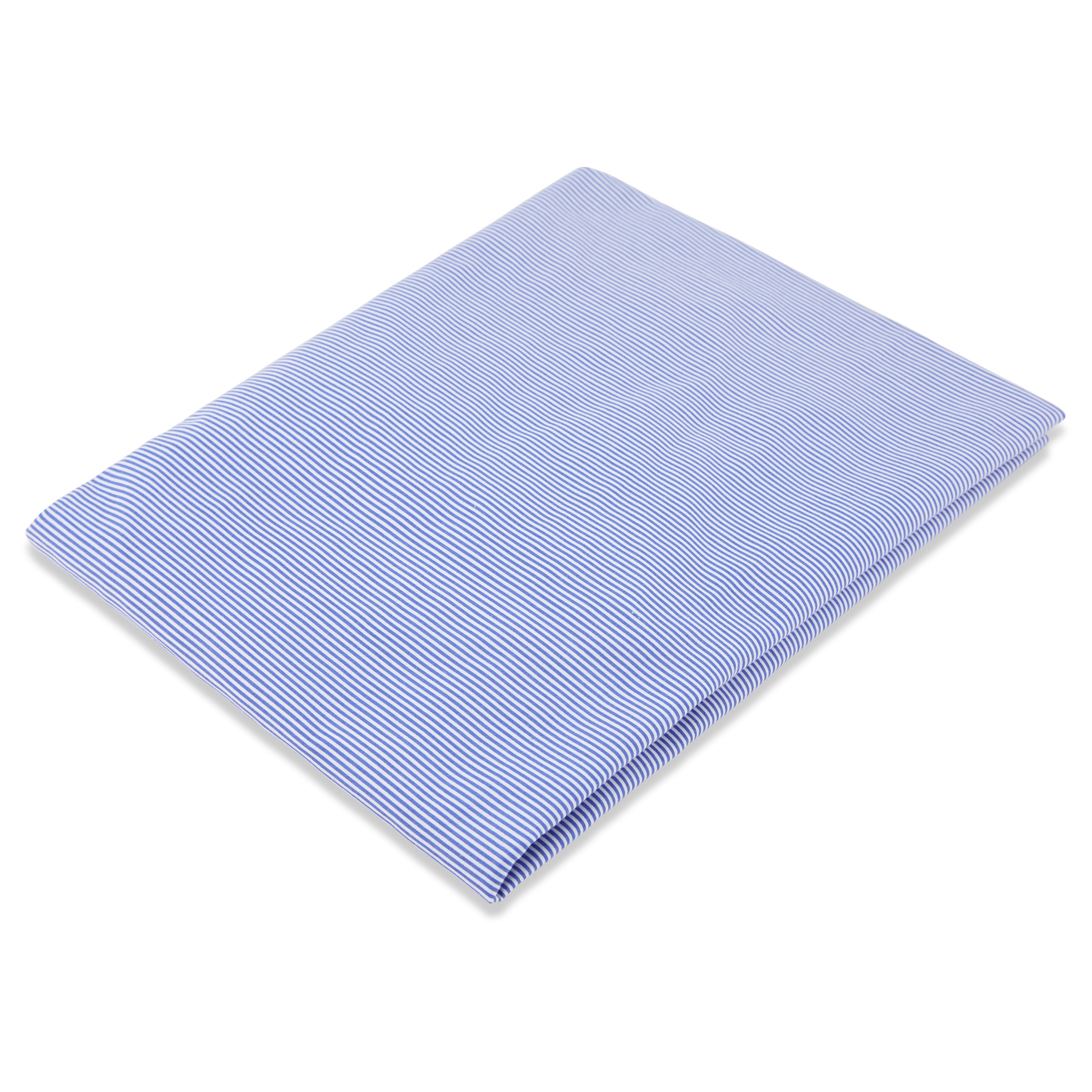 Striped Crib Sheet - Dark Blue
