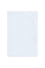 Blue Classic Stripes Receiving Blanket