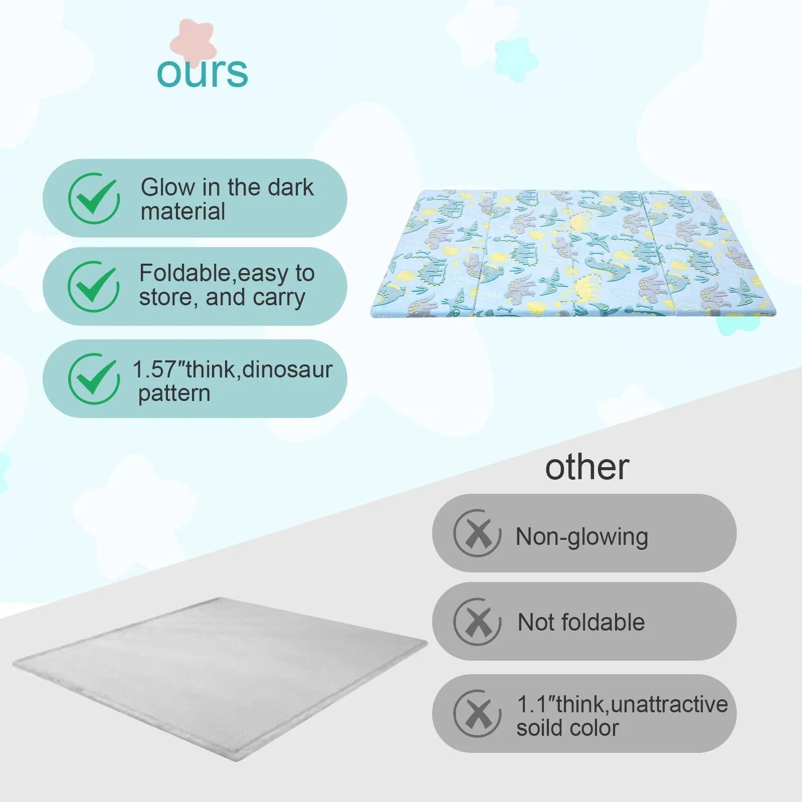 Glow Foam Baby Play Mat