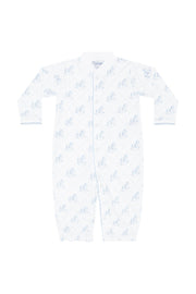 Blue Rocking Horse Romper Ls