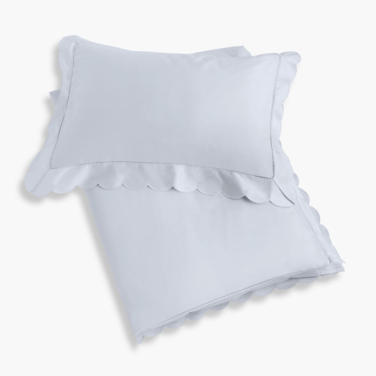Scalloped Starlight Toddler Duvet - Blue