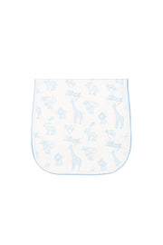 Blue Safari Burp Cloth