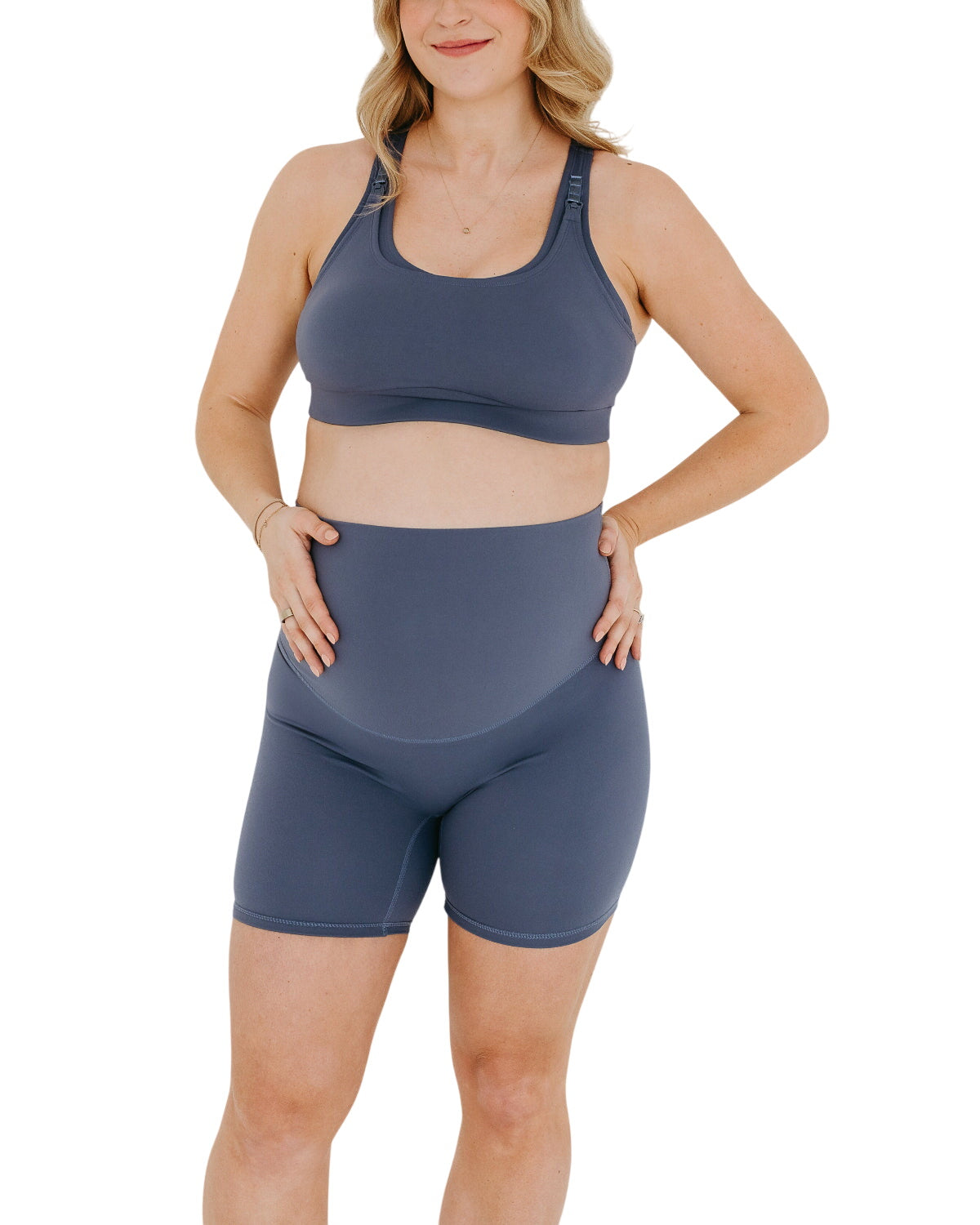 Axk Core Maternity Bike Short - Blue