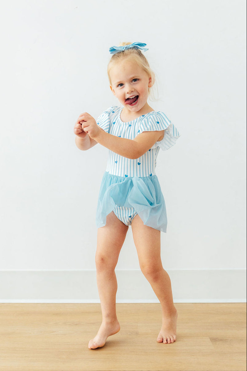 Blueberry Kisses S/s Twirl Leotard