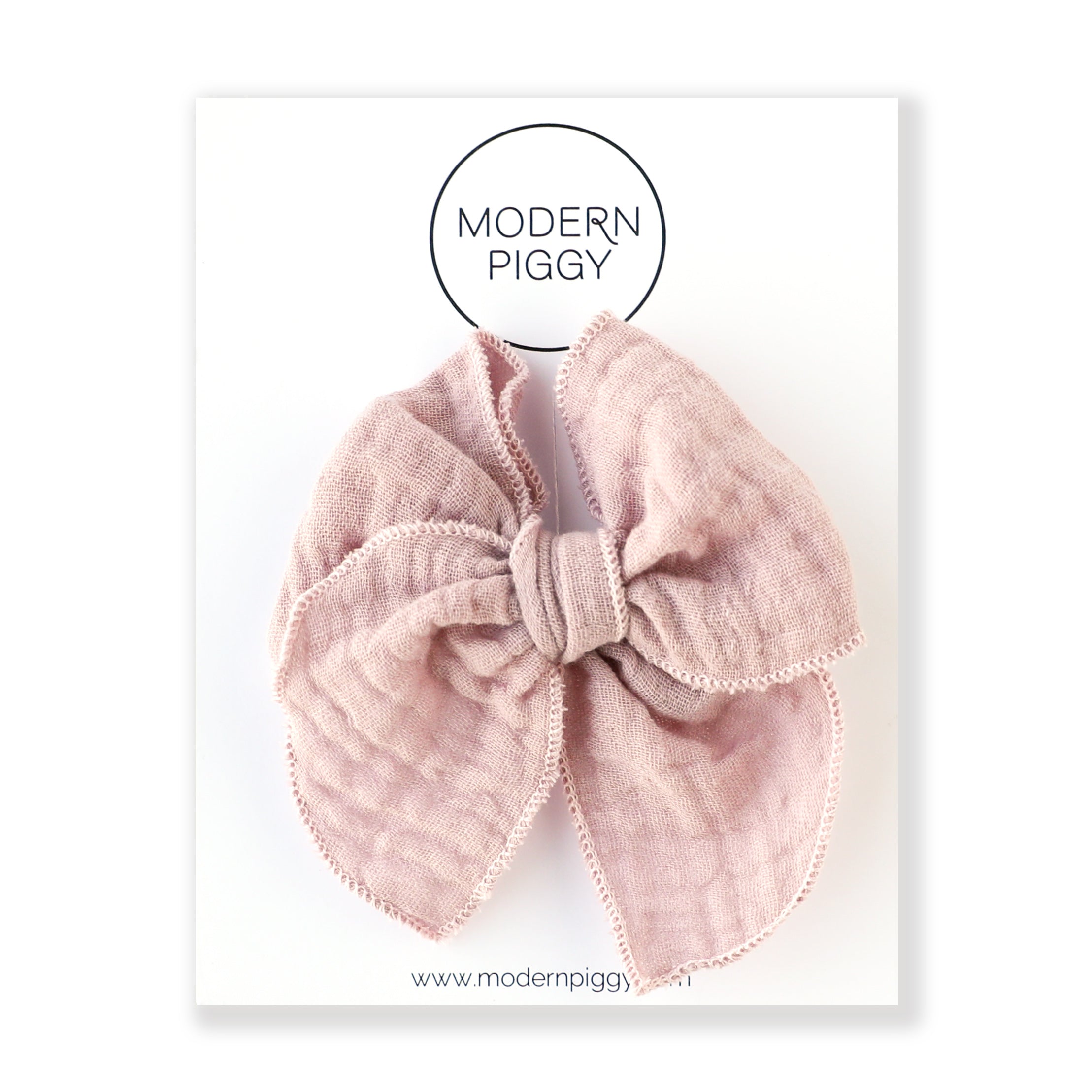 Blush | Gauze Petite Party Bow