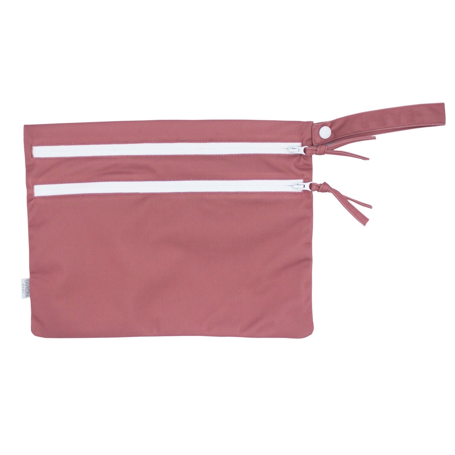 Solid Blush Minimalist - Waterproof Wet Bag (for Mealtime, On-the-go, And More!)