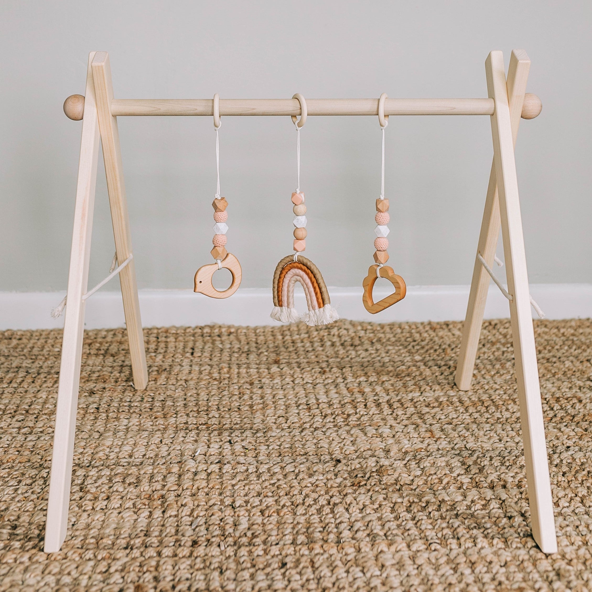 Rainbow Baby Play Gym - Blush