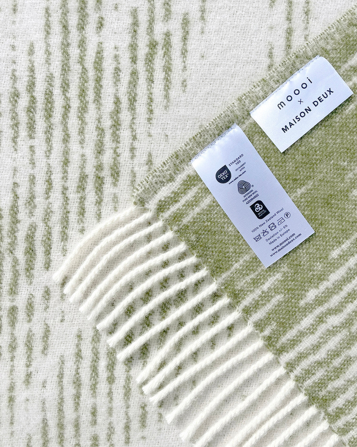 Blanket Moooi Blusing Sloth Olive Cream