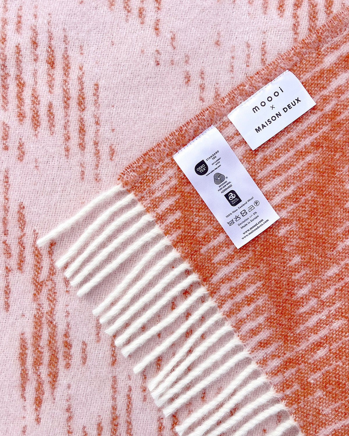 Blanket Moooi Blusing Sloth Pink Rust