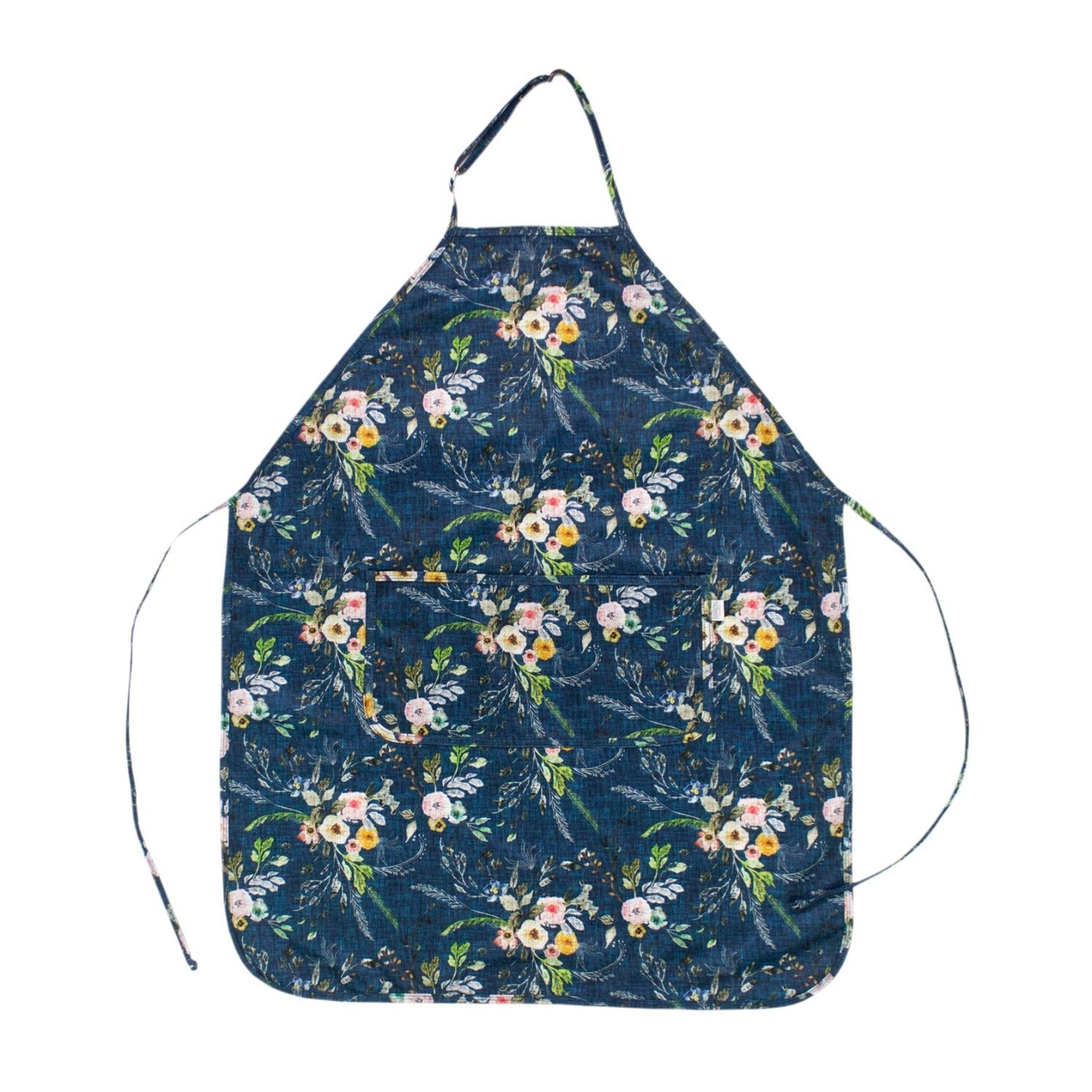 Boho Floral Apron - Fits Sizes Youth Small Through Adult 2xl