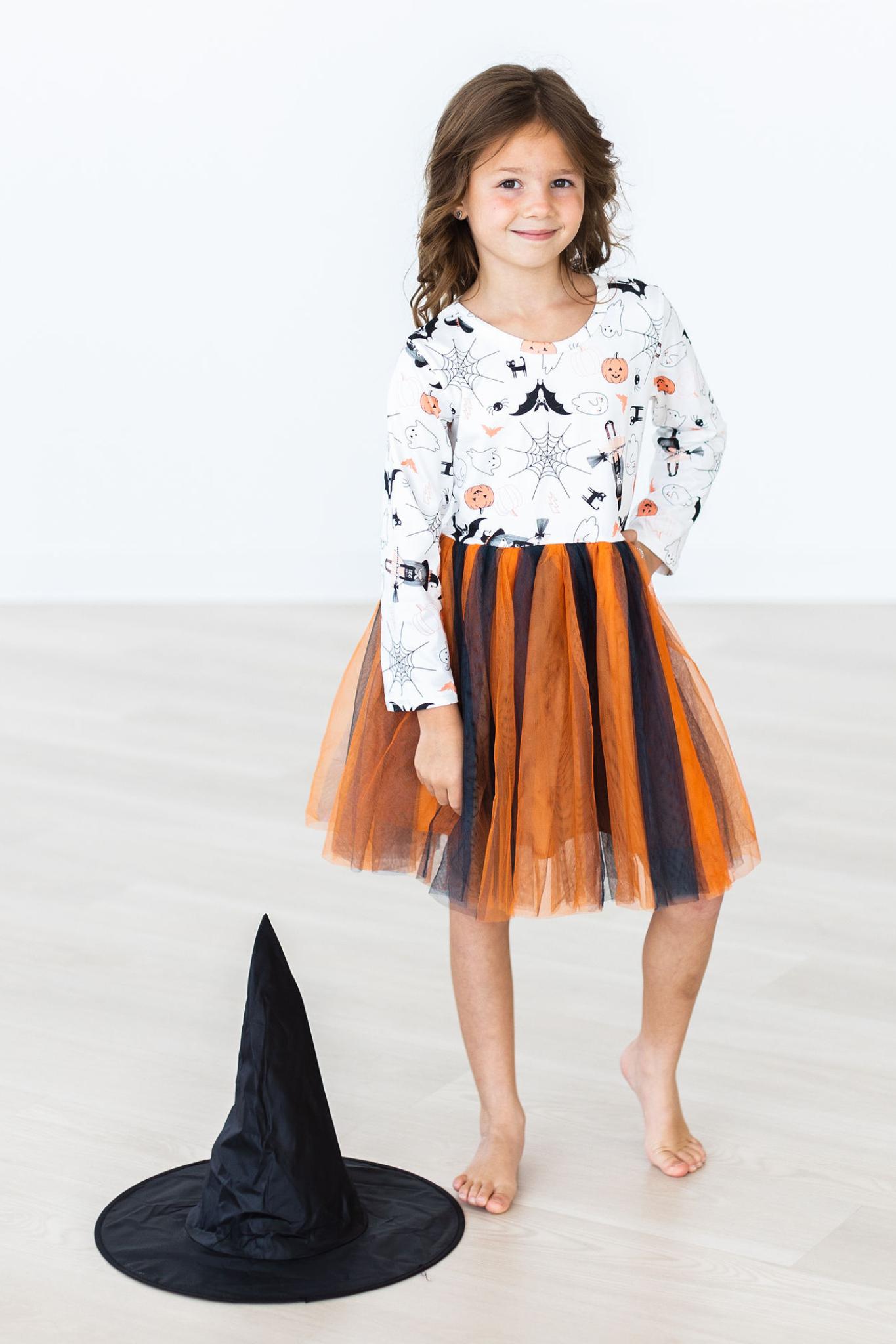 Boo-tiful Halloween L/s Tutu Dress