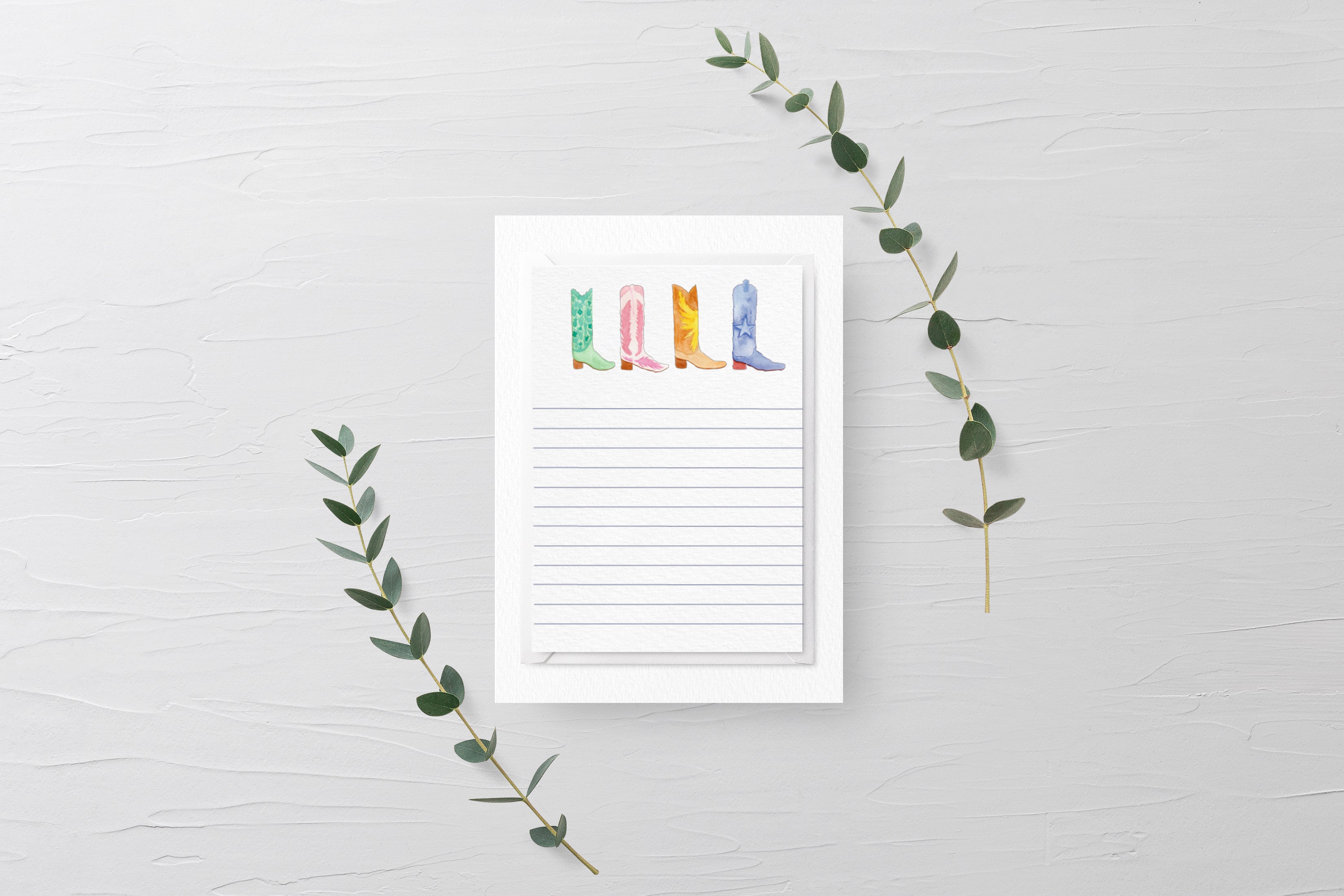 Cowboy Boots Notepad