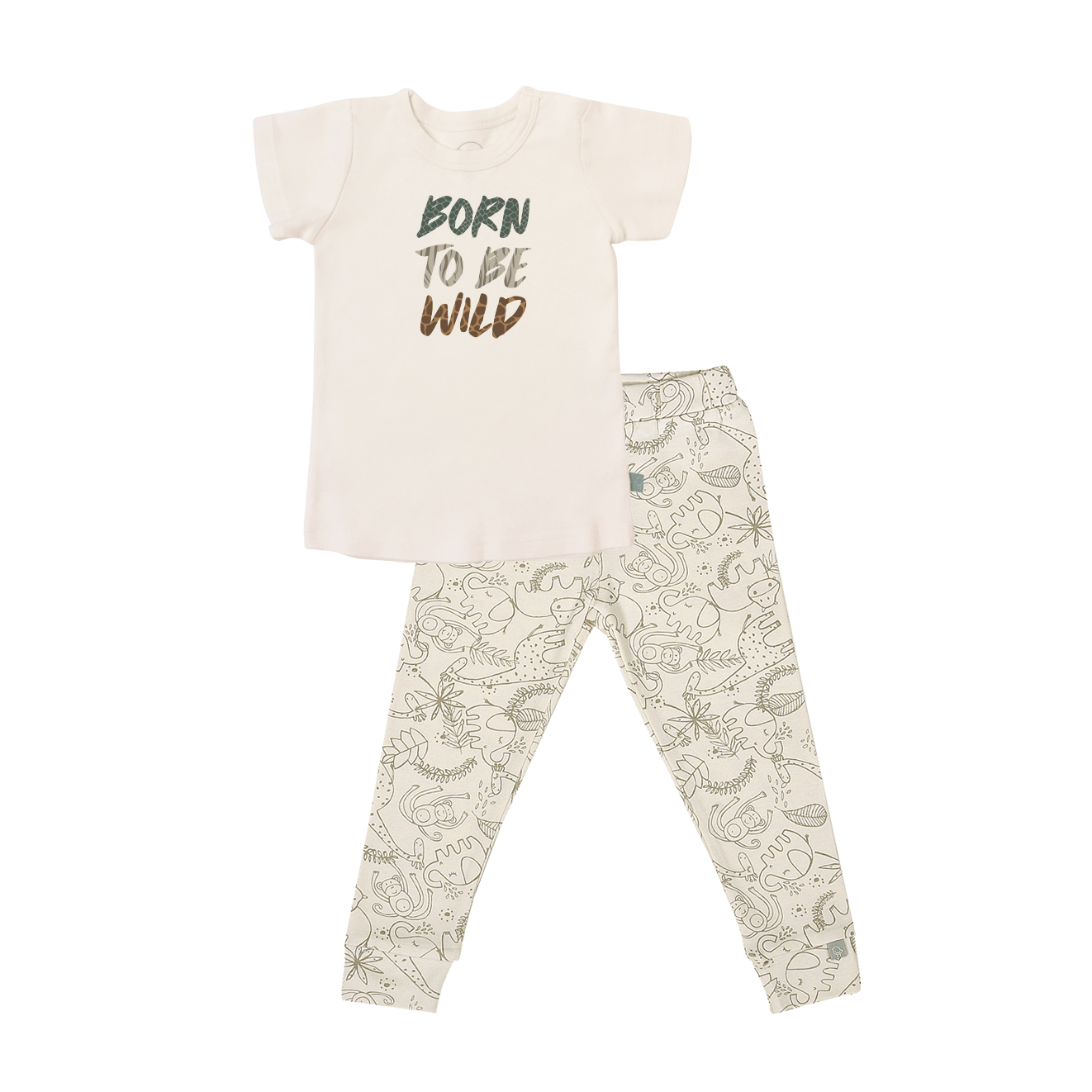 Short Sleeve Pajama Set | Born To Be Wild