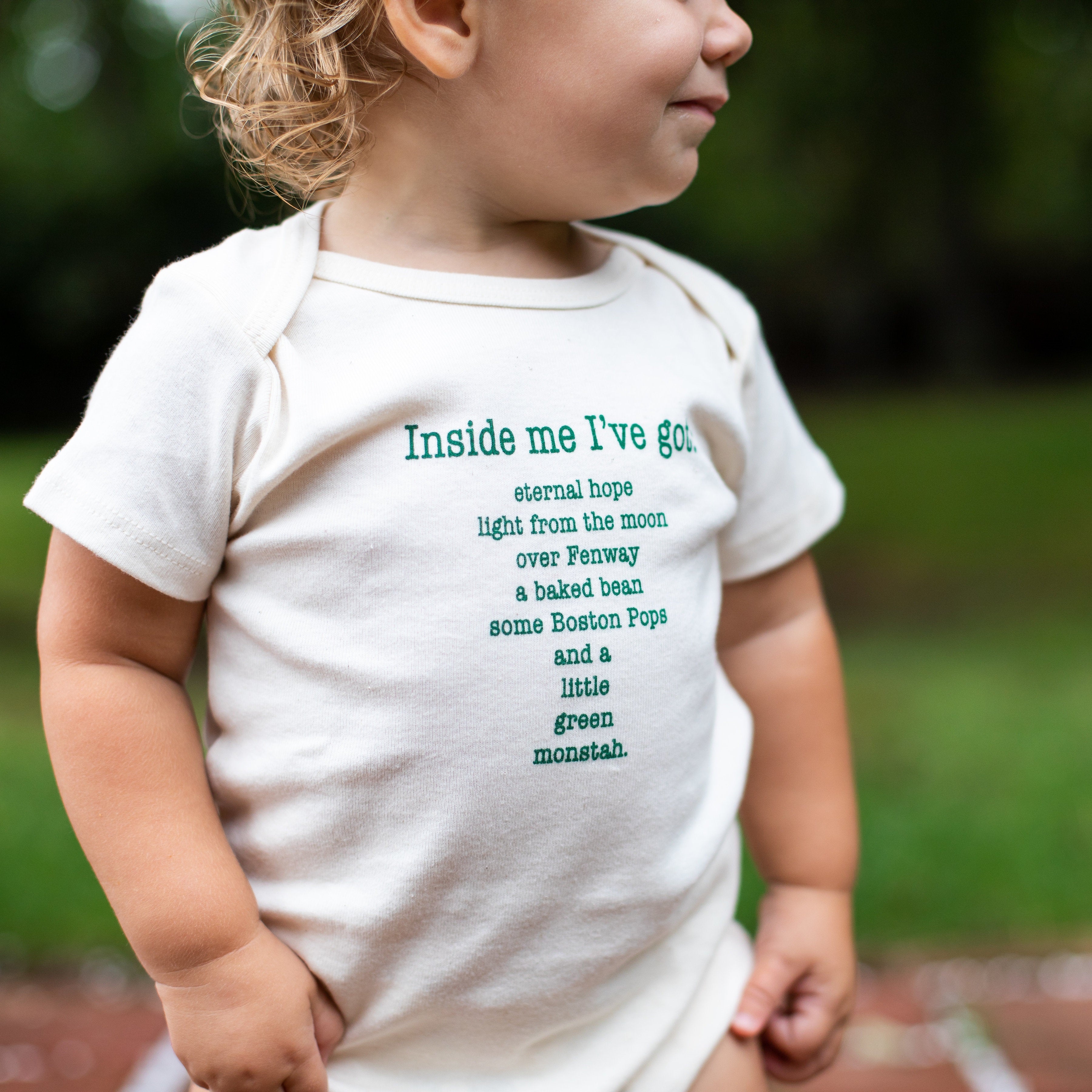 Boston Inside Me Poem Short Sleeve Romper