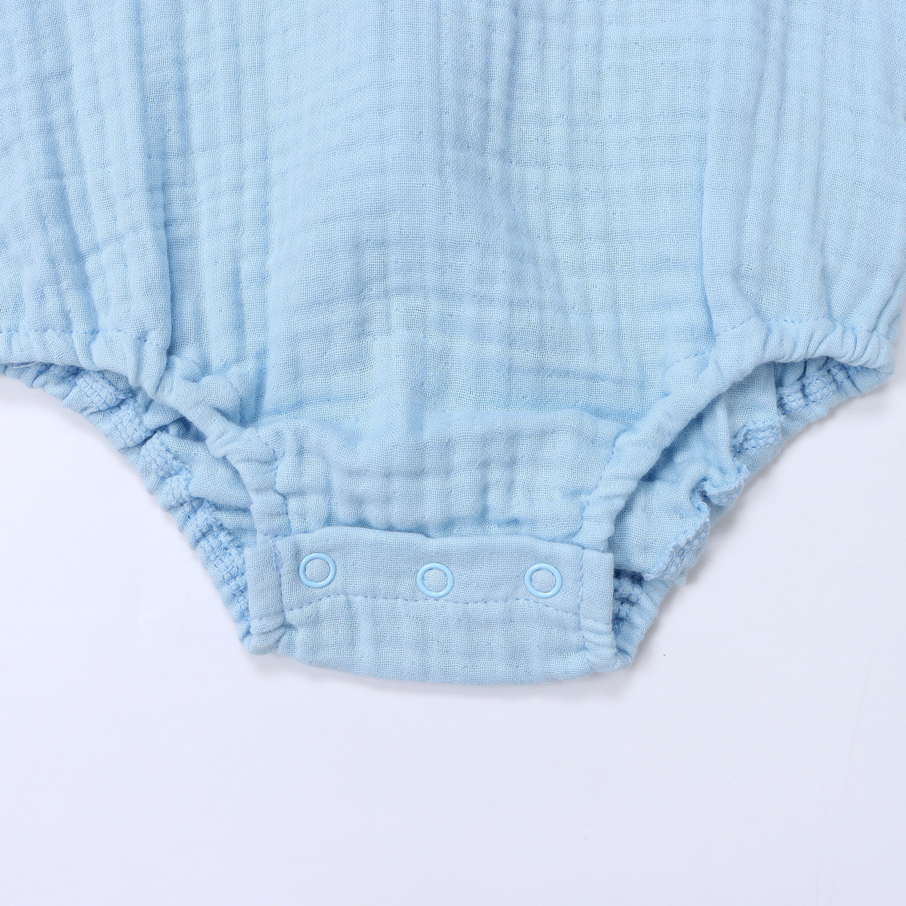 Heypeacock Baby Romper, 100% Muslin Cotton, Boy (blue)