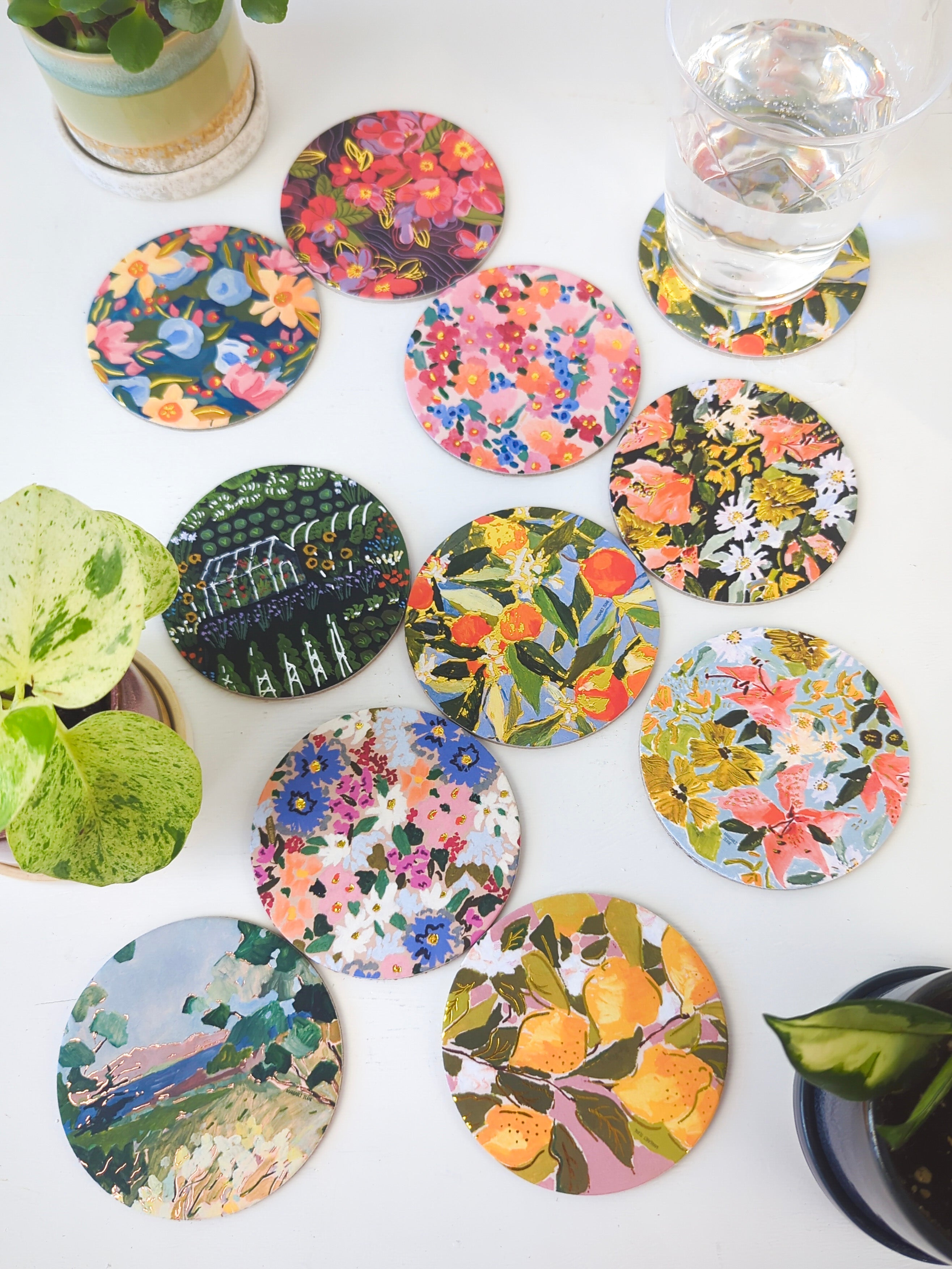 Bouquet Of Coasters - Mix And Match Florals