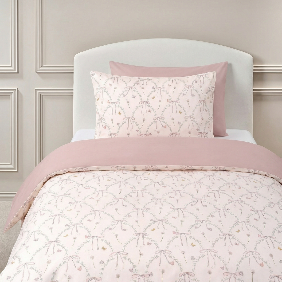 Bows & Butterfly Kisses Twin Set - Pink